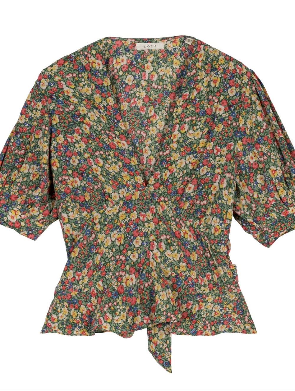 Doen Floral Silk Top XL